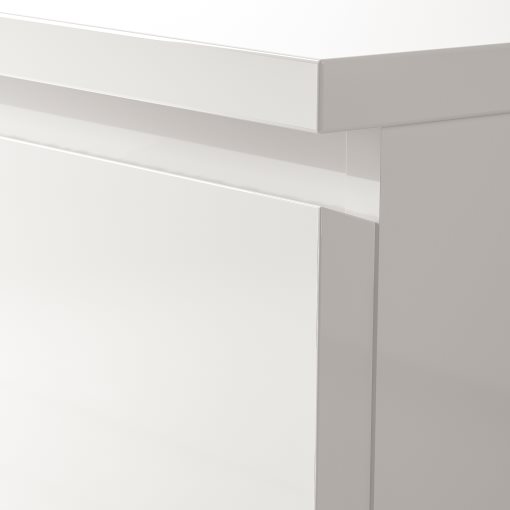 MALM, συρταριέρα με 4 συρτάρια/γυαλιστερό, 80x100 cm, 504.240.54