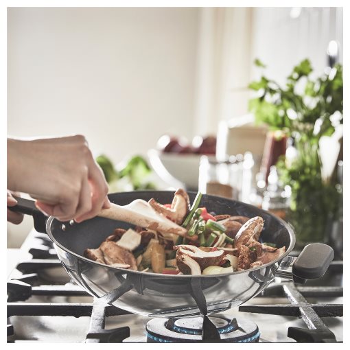 MIDDAGSMAT, wok/non-stick coating, 28 cm, 504.636.96