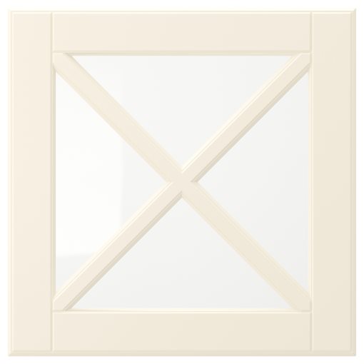 BODBYN, γυάλινη πόρτα με ξύλινα χωρίσματα, 40x40 cm, 504.850.52