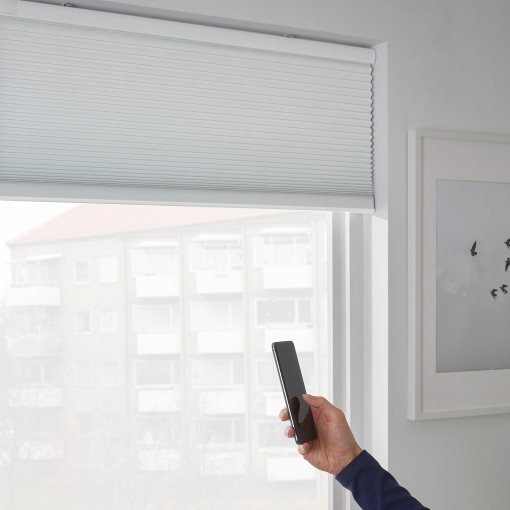 TREDANSEN, block-out cellular blind/smart wireless/battery-operated, 80x195 cm, 505.140.21