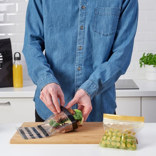 ISTAD, resealable bag patterned, 60 pack, 505.256.42