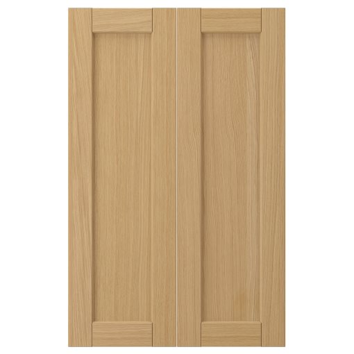FORSBACKA, πόρτα για γωνιακό ντουλάπι βάσης 2 τεμ. 25x80 cm, 505.652.42