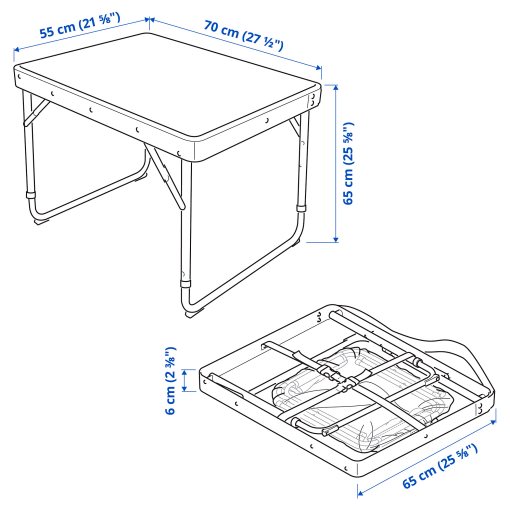 STRANDÖN, folding table set, 505.758.30