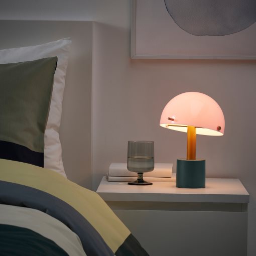 NODMAST, portable lamp with built-in LED light source/battery-operated, 26 cm, 505.759.05