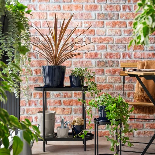KLOTLÖNN, plant pot with saucer/in/outdoor, 15 cm, 505.840.09