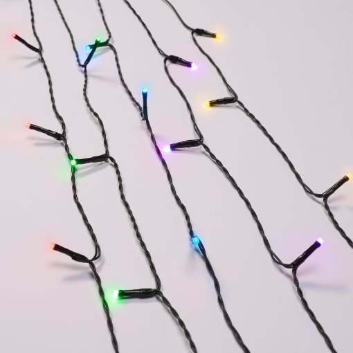 GETKÅL, lighting chain with built in LED light source/adjustable colour/battery-operated/outdoor, 4.5 m, 506.028.76
