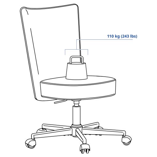 BRYTNING, swivel chair, 506.118.33