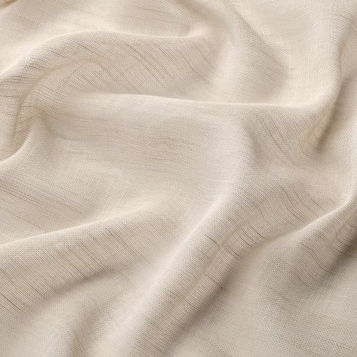 HALLEBRACKA, διαφανής κουρτίνα με τρέσα, 2 τεμ. 145x280 cm, 506.365.41