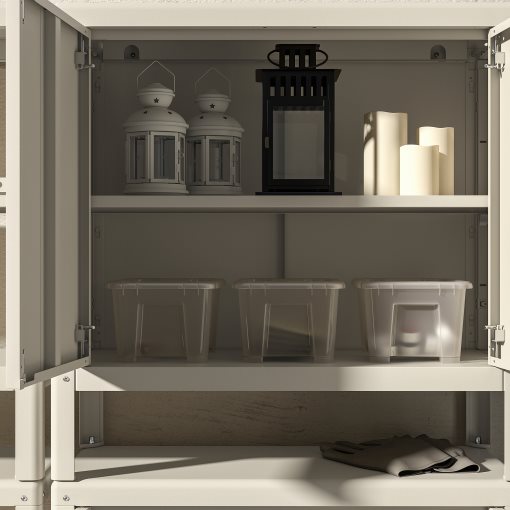 KOLBJÖRN, shelving unit with 2 cabinets, 161x37x161 cm, 592.916.34