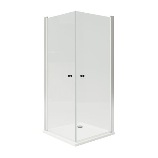 OPPEJEN/FOTINGEN, καμπίνα ντους με 2 πόρτες/βάση, 90x90x205 cm, 593.262.52