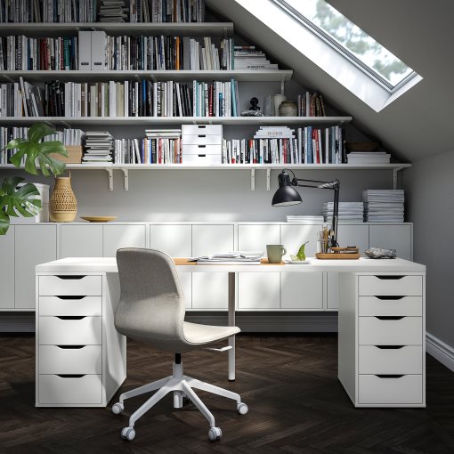 LAGKAPTEN/ALEX, desk, 200x60 cm, 594.176.19