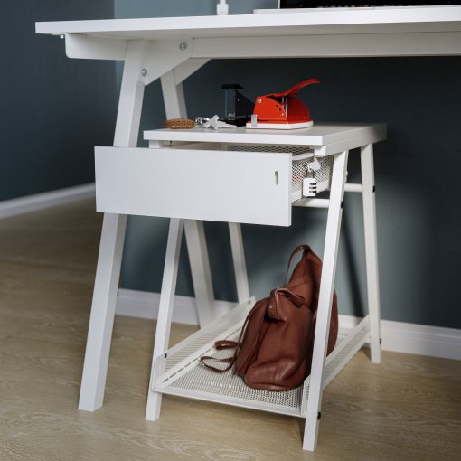 TROTTEN/FLINTAN, desk and storage combination with swivel chair, 594.249.45