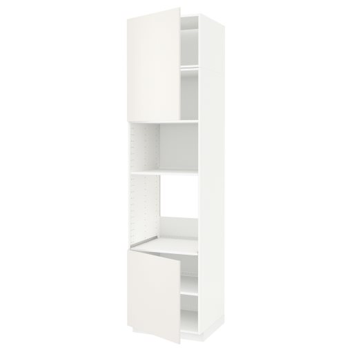 METOD, high cabinet for oven/microwave with 2 doors/shelves, 60x60x240 cm, 594.684.25