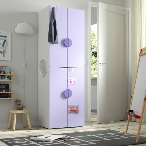 SMASTAD/PLATSA, wardrobe with 2 clothes rails, 60x42x181 cm, 595.489.79