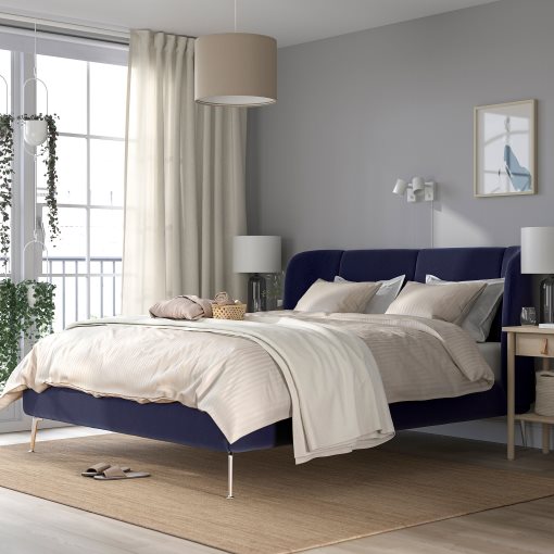 TUFJORD, upholstered bed frame, 140x200 cm, 595.553.33