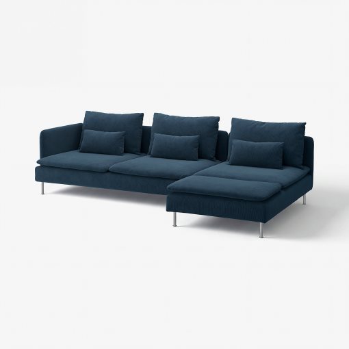 SÖDERHAMN, 4-seat sofa with chaise longue and open end, 596.216.77