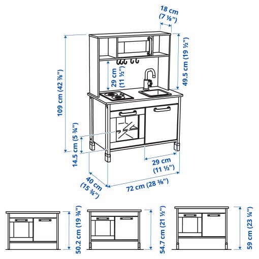 DUKTIG, play kitchen, 603.199.72
