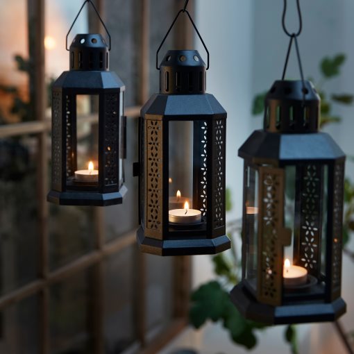 ENRUM, lantern for tealight, in/outdoor, 22 cm, 604.451.12
