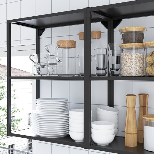 ENHET, wall frame with shelves, 40x30x75 cm, 604.489.45