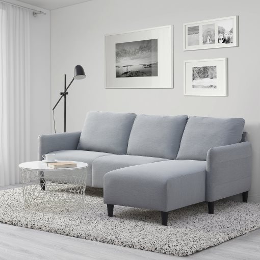 ANGERSBY, 3-seat sofa with chaise longue, 604.990.77