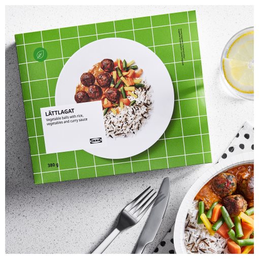 LATTLAGAT, vegetable balls with rice/ready meal frozen, 380 g, 605.061.72