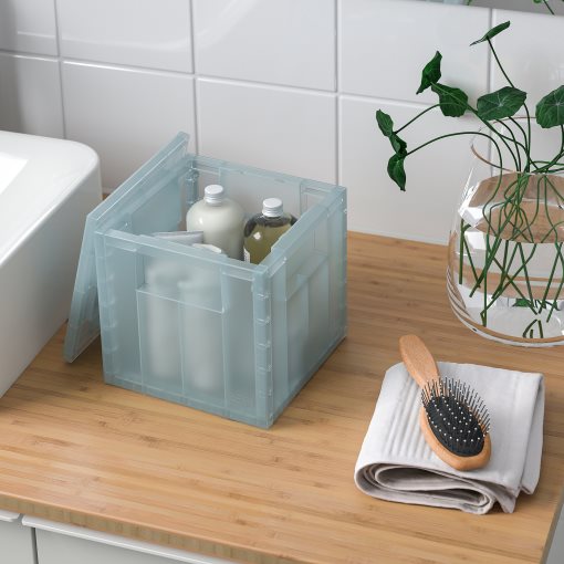 PANSARTAX, storage box with lid, 16.5x16.5x16.5 cm, 605.150.20