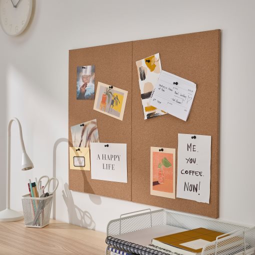 FLÖNSA, memo board with pins, 52x33 cm, 605.324.68