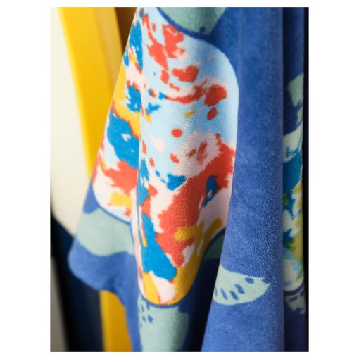 BLÅVINGAD, bath towel/turtle pattern, 70x140 cm, 605.340.66