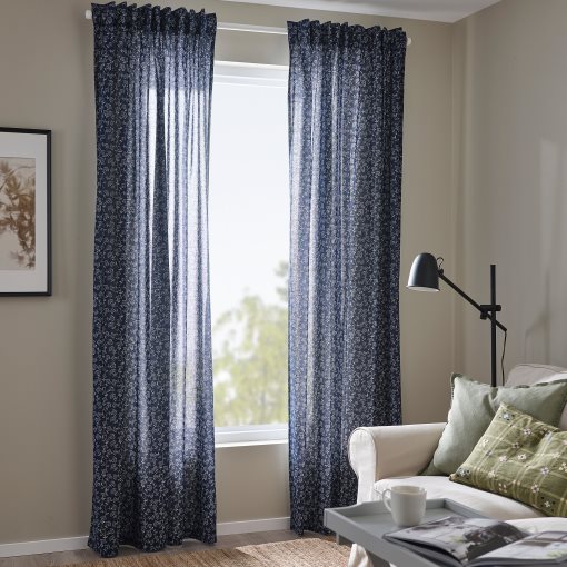TRYSTÄVMAL, curtains 1 pair, 145x300 cm, 605.565.05
