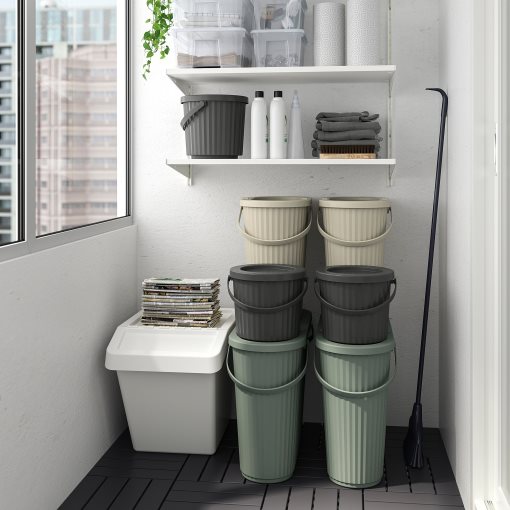 DAMMANG, bin with lid, 26 l, 605.599.76