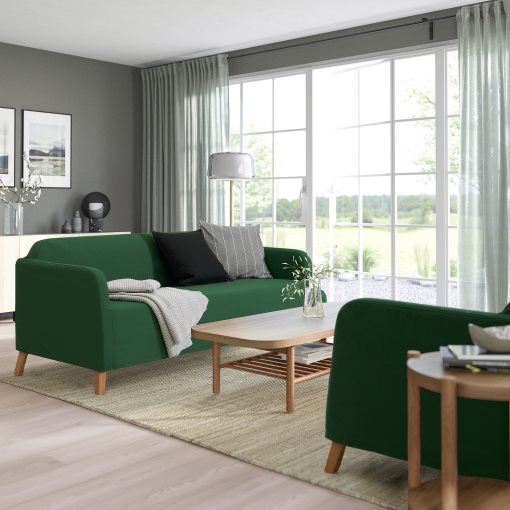 LINANÄS, sofa protector for 3-seat sofa, 605.644.02