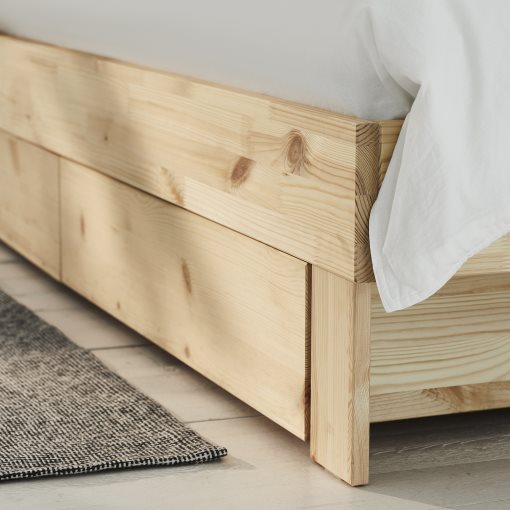 GLAMBERGET, extendable bed with storage, 80-160x200 cm, 605.648.45