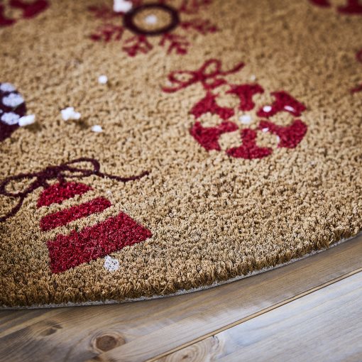 VINTERFINT, door mat/half-moon christmas motifs, 50x90 cm, 605.815.76
