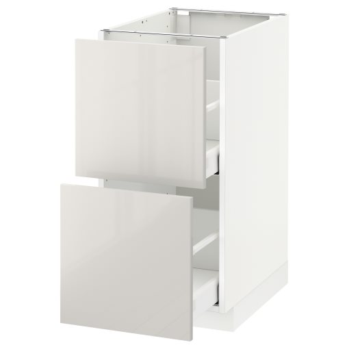 METOD/MAXIMERA, base cabinet 2 fronts/2 high drawers, 691.683.94