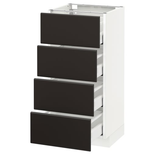 METOD/MAXIMERA, base cabinet 4 fronts/4 drawers, 692.131.17
