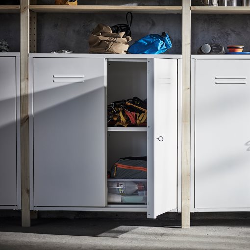 IVAR, 3 sections/cabinet/shelves, 692.482.11