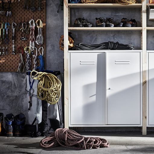 IVAR, 3 sections/cabinet/shelves, 692.482.11