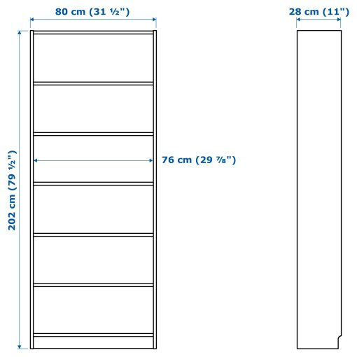 BILLY/BRIMNES, TV storage combination, 340x41x202 cm, 693.986.20