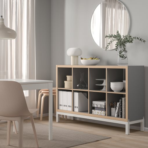 KALLAX, shelving unit with underframe, 147x94 cm, 694.426.80