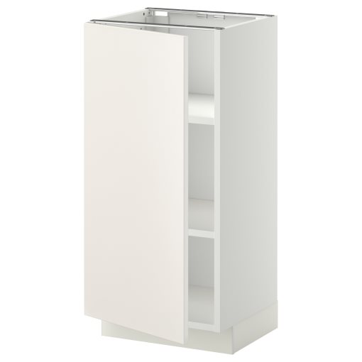 METOD, base cabinet with shelves, 40x37 cm, 694.666.09