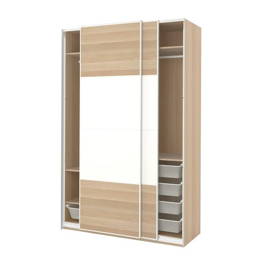PAX/MEHAMN, ντουλάπα με συρόμενες πόρτες, 150x66x236 cm, 695.028.91