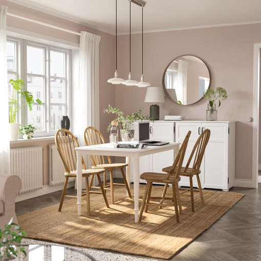 DANDERYD/SKOGSTA, table and 4 chairs, 130 cm, 695.451.88