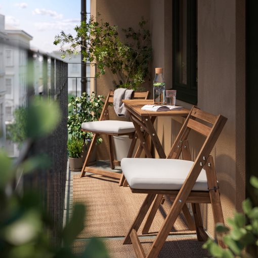 NÄMMARÖ, τραπέζι και 2 καρέκλες, πτυσσόμενα/εξωτερικού  χώρου, 108x37 cm, 695.817.89