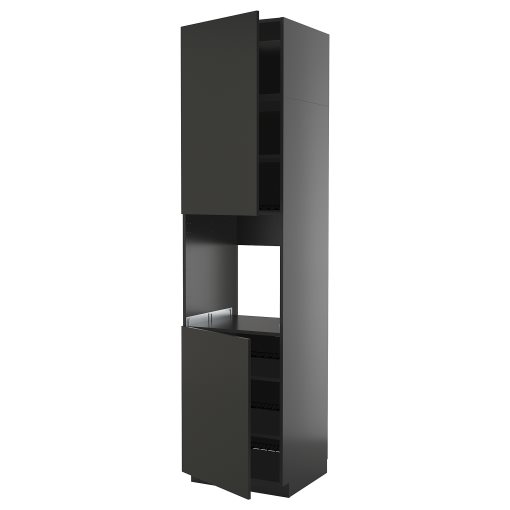 METOD, high cabinet for oven with 2 doors/shelves, 60x60x240 cm, 695.869.75