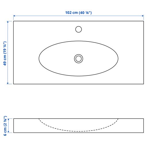 RÄTTVIKEN, single wash-basin, 702.165.77