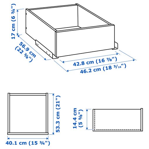 KOMPLEMENT, drawer with glass front, 702.466.83