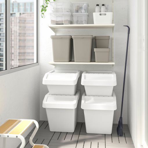 SORTERA, waste sorting bin with lid, 60 l, 702.558.99