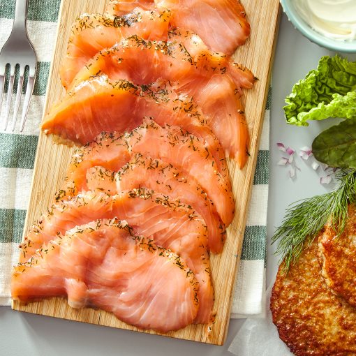 SJÖRAPPORT, cured cold smoked salmon/ASC certified/frozen, 250 g, 703.603.34