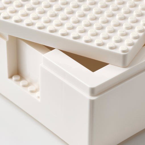 BYGGLEK, κουτί LEGO® με καπάκι, 3 τεμ., 703.721.86