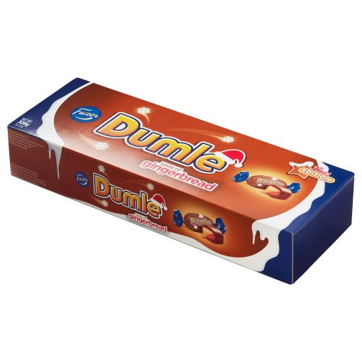 DUMLE, chocolate covered toffees gingerbread-flavour, 320 g, 704.127.57